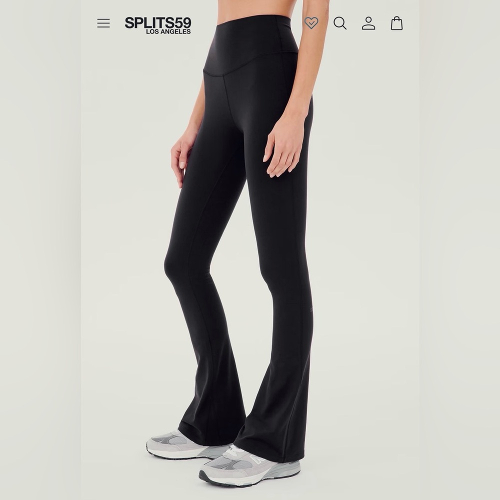 ❌SOLD❌Splits59 Sleek Black Flare Pants